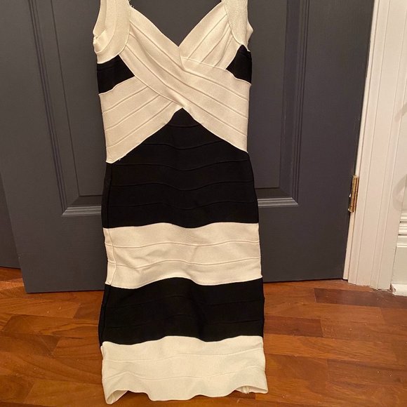 HERVE LÉGER BANDAGE DRESS - Picture 1 of 2